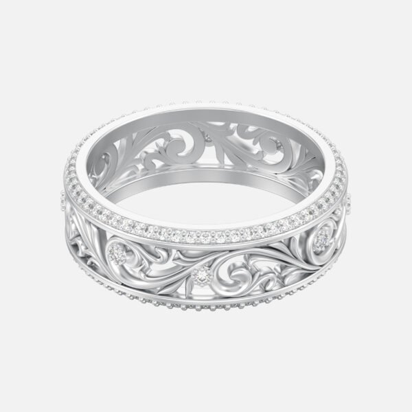 Arced Custom Ring Design 20k Sterling Gold
