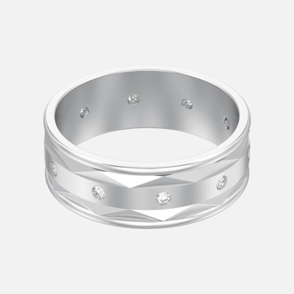 Arced Custom Ring Design 20k Sterling Gold - Image 2